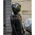 (DM521)0.4mm 100% Natural Latex Jacket Rubber Hoodies Fetish Catsuit
